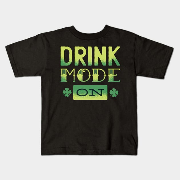 Drink mode on shirt Kids T-Shirt by A&P